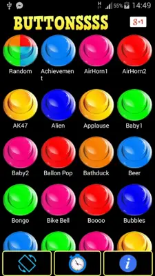 Funny Buttons android App screenshot 1